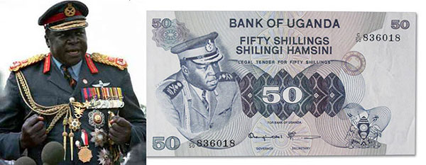Idi Amin and inflated Ugandan money