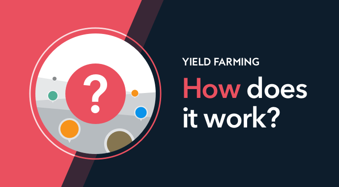 yield farming how does  it work  - question mark on red background crypto defi decentralised finance
