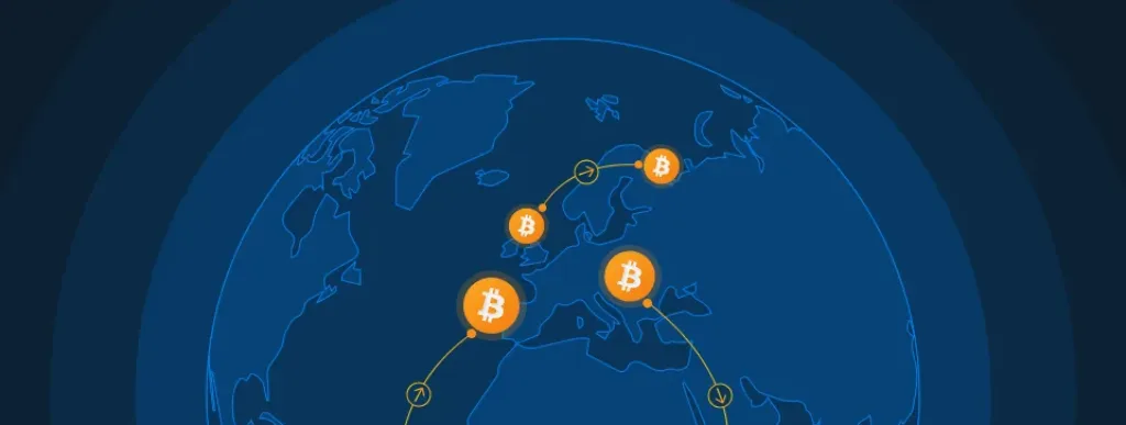 bitcoin sent around world