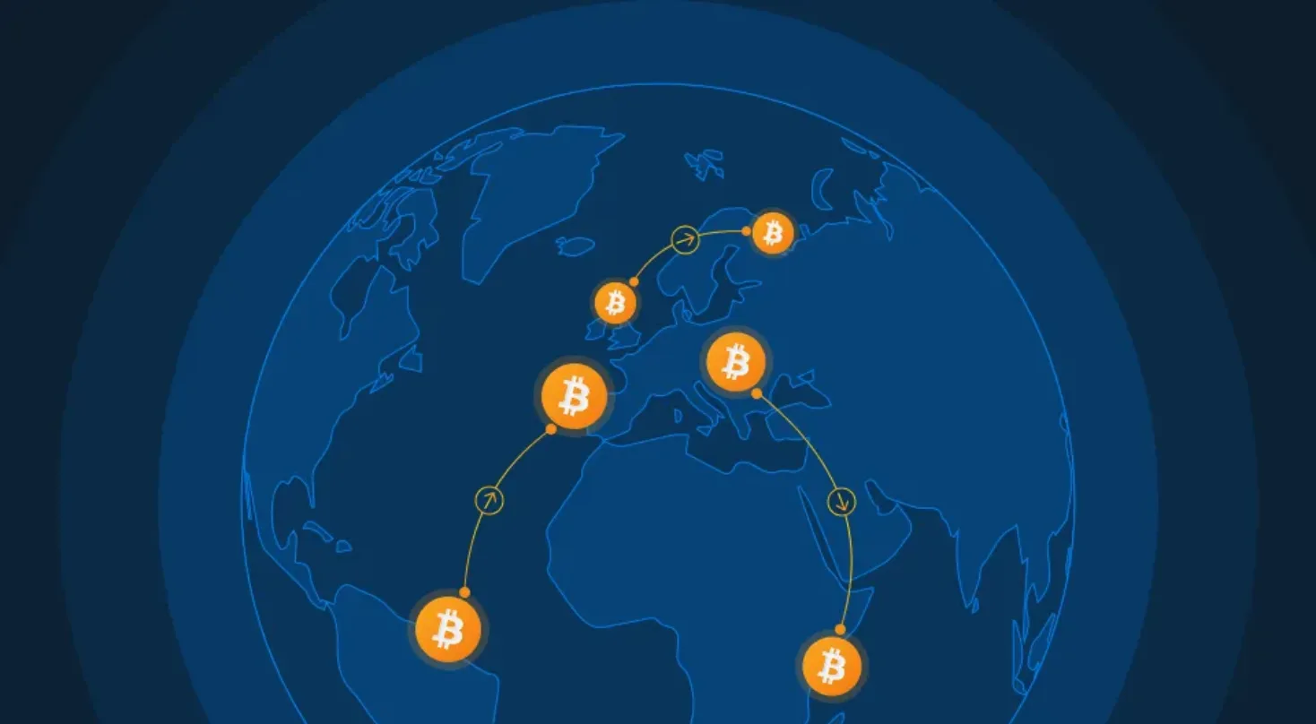 bitcoin sent around world