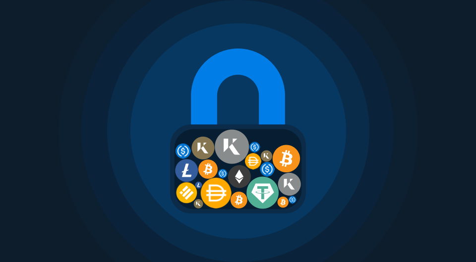 cryptocurrencies locked in to a padlock