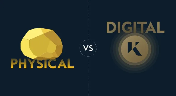 physical gold vs digital gold Kinesis KAU token