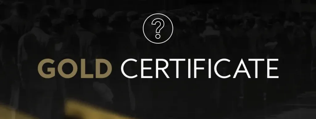 gold certificate