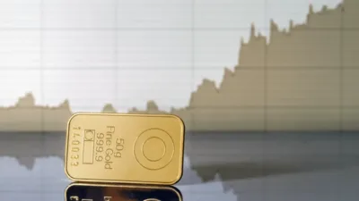 gold feature line graph