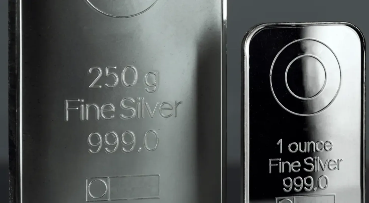 silver bar stack polished