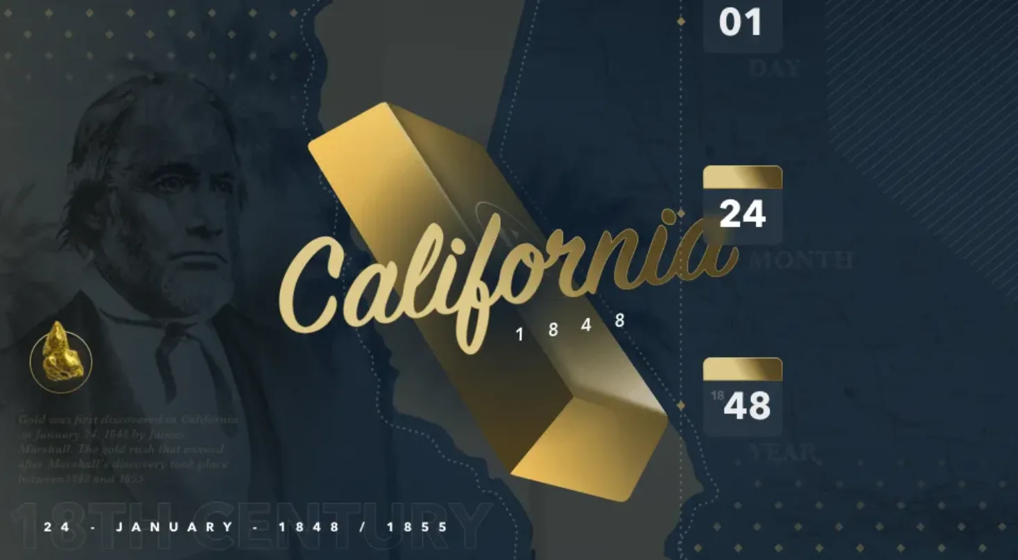california gold rush bullion bar