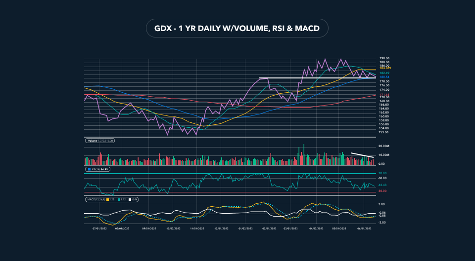 gold gld daily volume 1 year