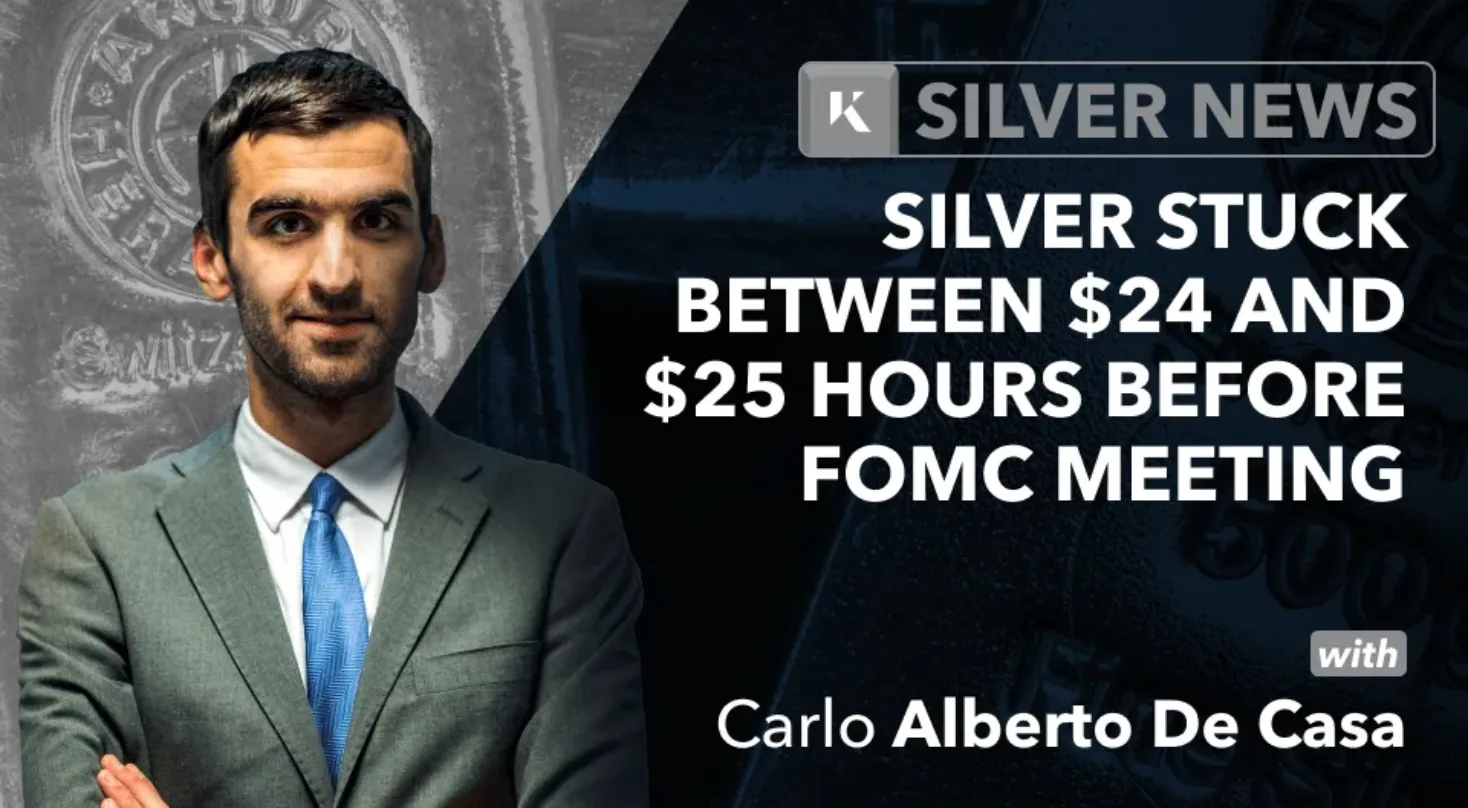 carlo alberto comments on silver trading before FOMC meeting
