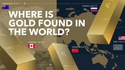 where gold found in the world