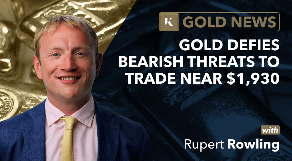 gold defies bearish threats trading near 1930