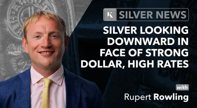 silver looking downward in face of strong dollar