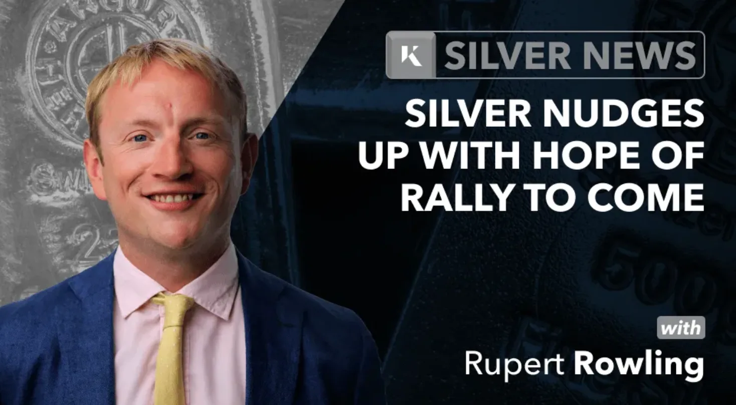 silver nudges up with hope of rally rupert rowling
