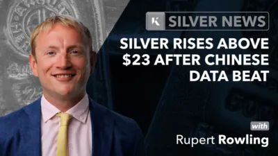 silver rises above 23 chinese data beat