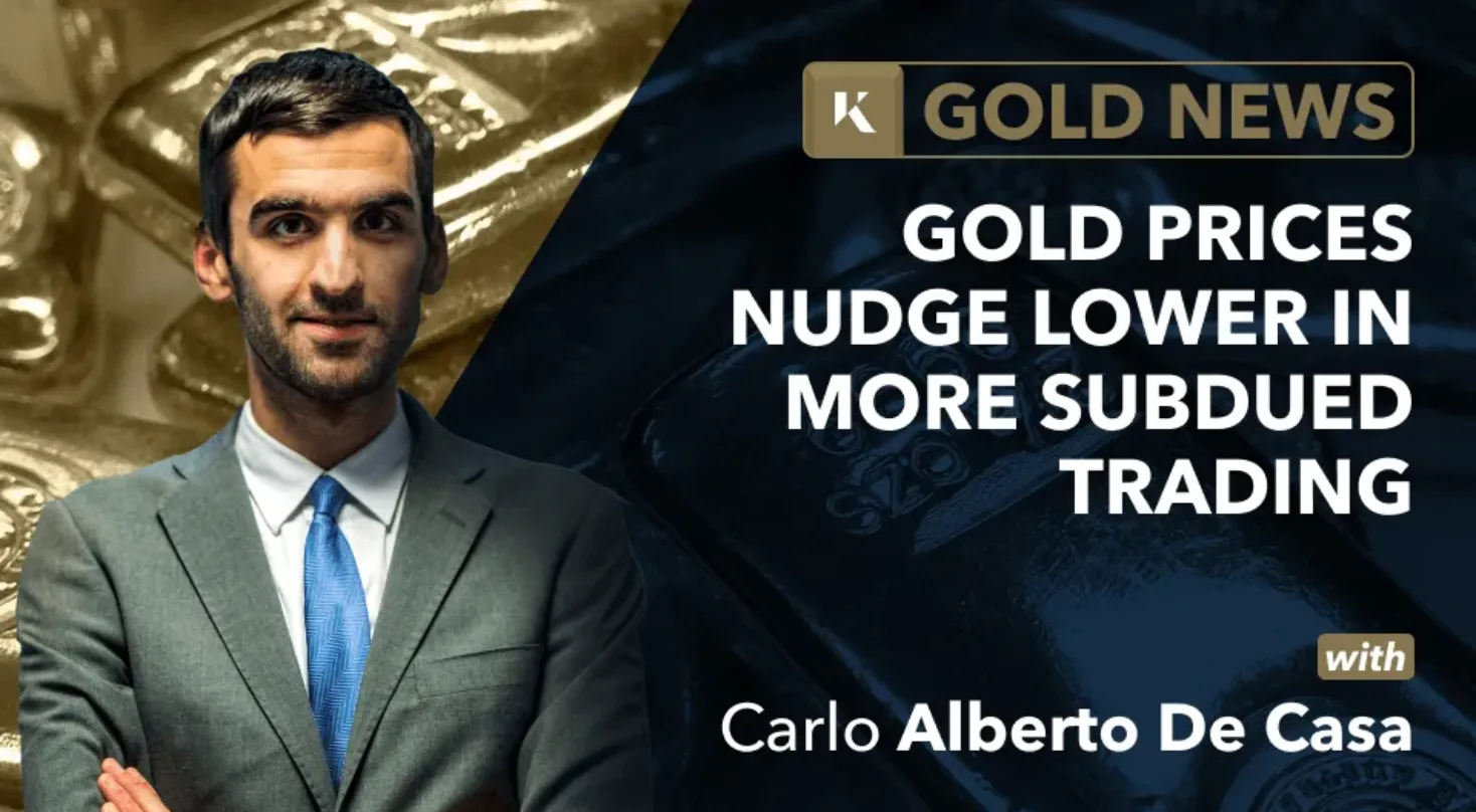 gold prices lower in subdued trading