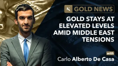 gold stays elevated amid middle east tensions