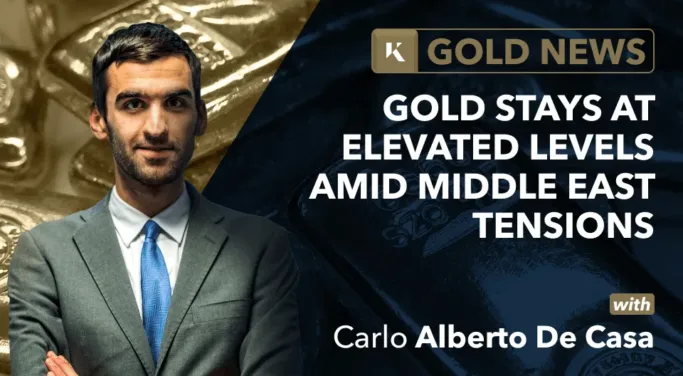 gold stays elevated amid middle east tensions