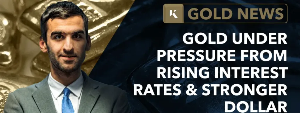 gold under pressure from rising interest rates
