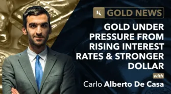 gold under pressure from rising interest rates