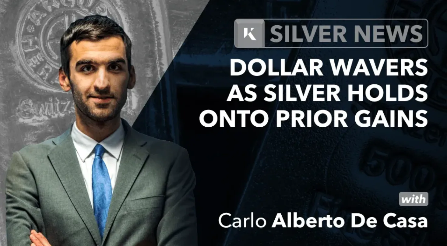 silver holds onto gains dollar wavers