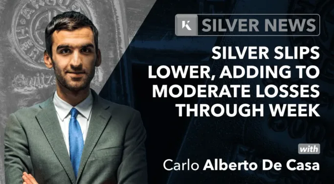 silver slips lower moderate losses throughout week