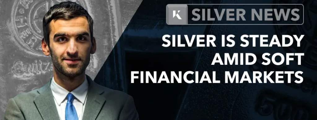 Silver steady amid soft financial markets