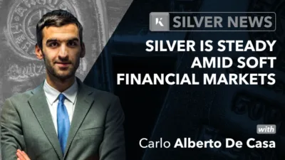 Silver steady amid soft financial markets
