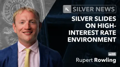 silver slides on high interest rates
