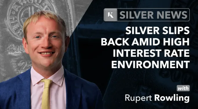 silver slips back amid high rate environment