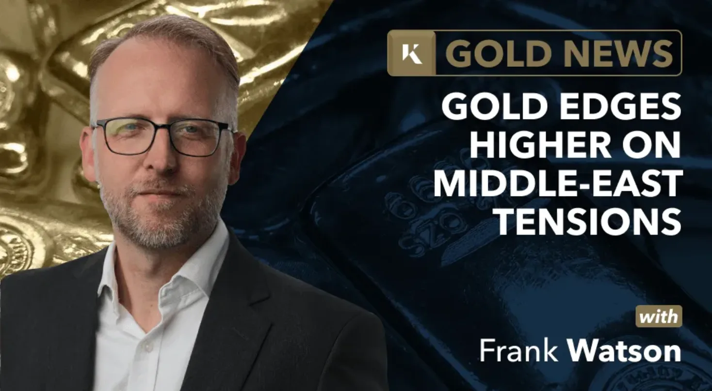 gold edges higher middle east tensions
