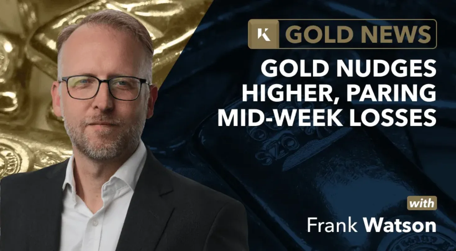 gold nudges higher mid week losses