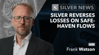 silver reverses losses on safe flows