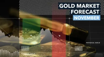 gold bars with silver price overlay