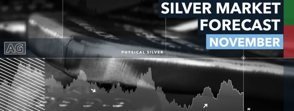 silver bars with silver price overlay