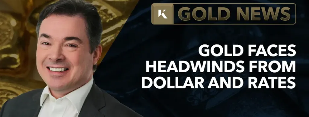 mike ingram market analyst on gold news background