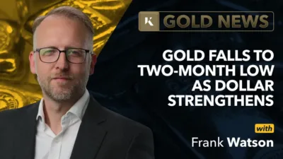 frank watson market analyst in front of gold background