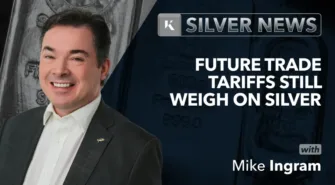 mike ingram market analyst on silver news background