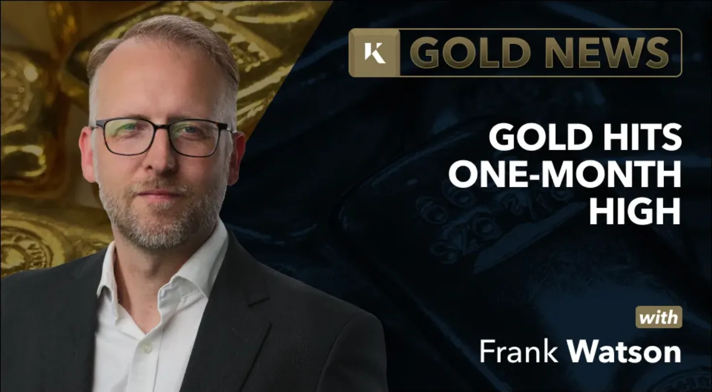 frank watson analyst in front of gold bar background