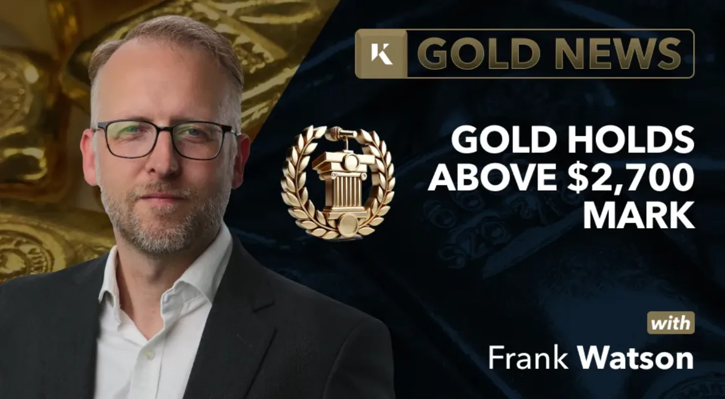 frank watson analyst in front of gold bar background