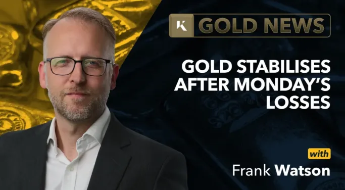 frank watson analyst in front of gold bar background