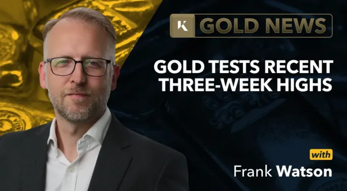 frank watson analyst in front of gold bar background