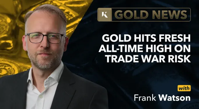 frank watson analyst in front of gold bar background