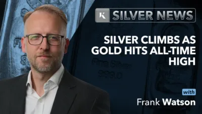 frank watson headshot in front of silver bullion bar