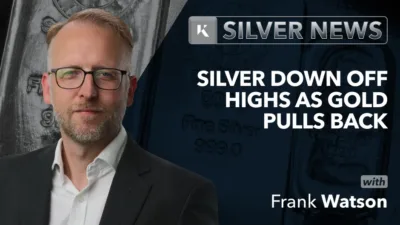 frank watson headshot in front of silver bullion bar