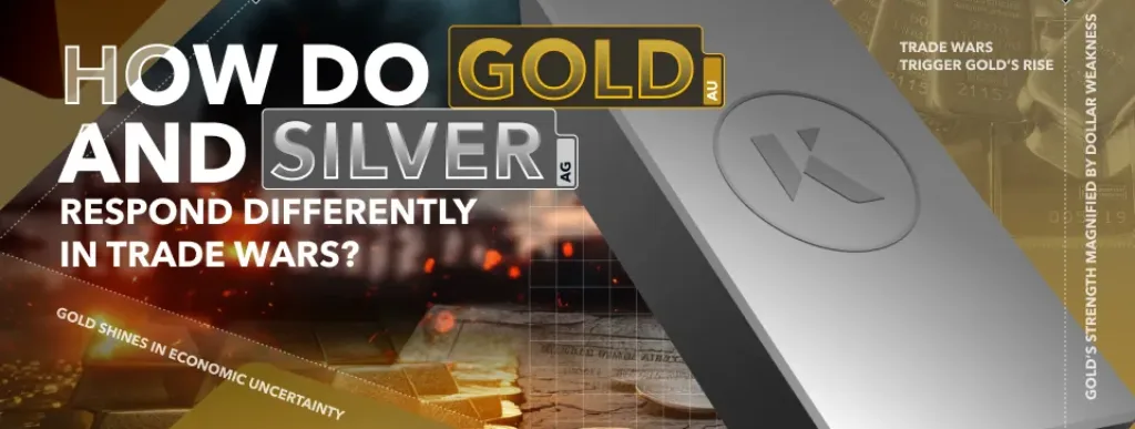 Gold and silver coins and bullions bars