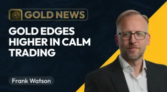Frank Watson headshot in front of black and gold background.