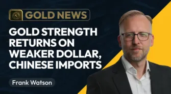 Frank Watson headshot in front of black and gold background.