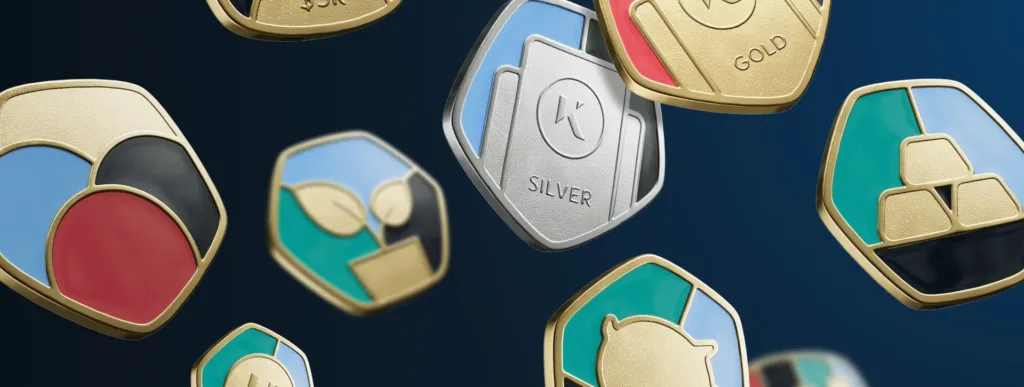 achievements badges on kinesis platform 3D