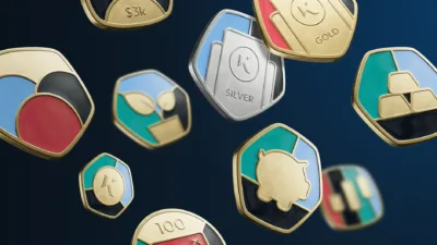 achievements badges on kinesis platform 3D