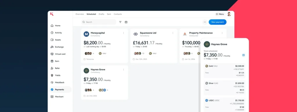upgraded payments on kinesis platform